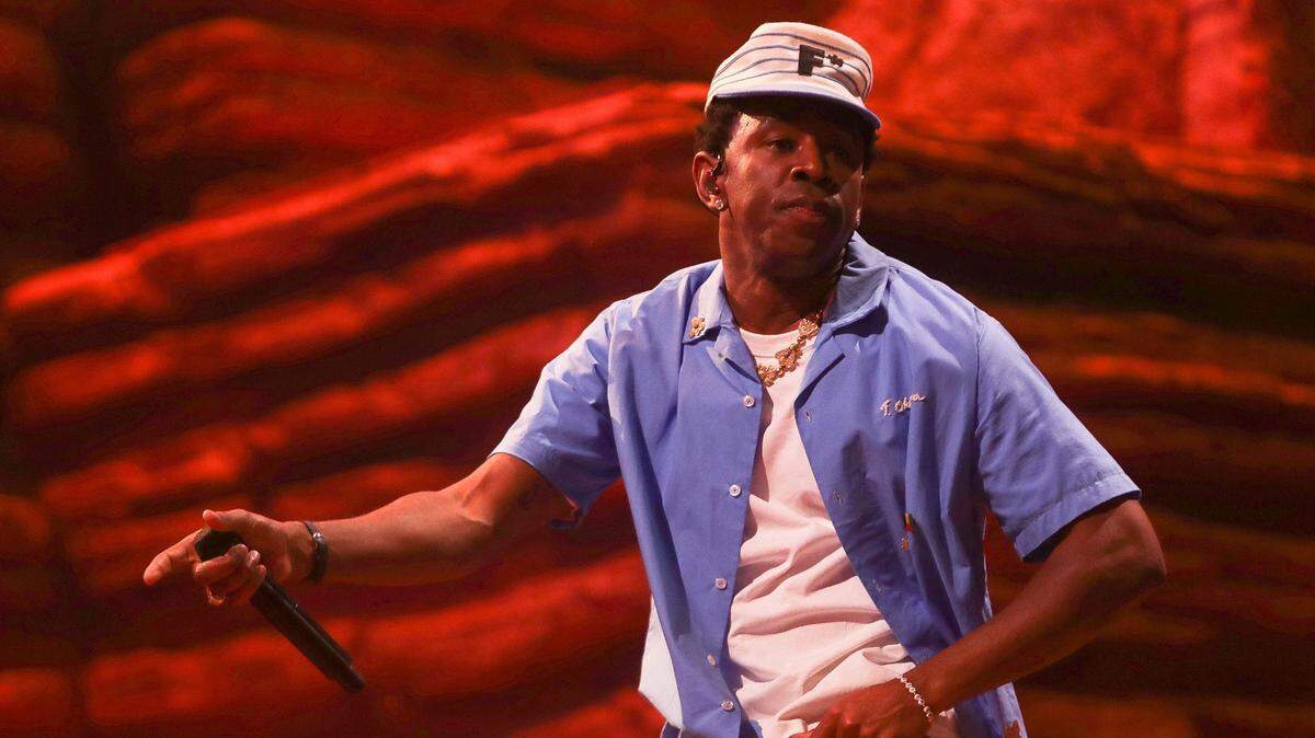 Tyler, The Creator performs during the Coachella Valley Music and Arts Festival in Indio in April 2024.