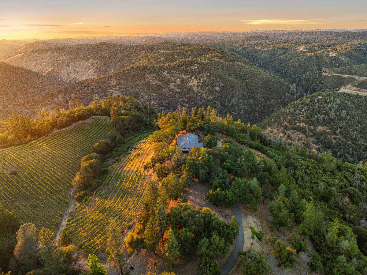 The Placerville, California estate for sale for $2.25 million in the Sierra foothills sits on 99 acres.