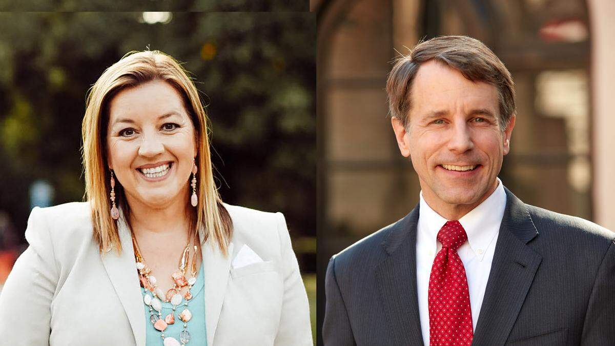 Angelique Ashby and Dave Jones are the two leading candidates running for the State Senate D8 race.
