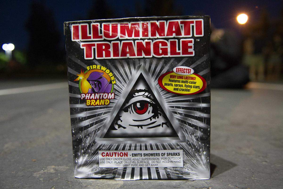 Illuminati Triangle by Phantom ($39.99) is punctuated by suspense with soaring, colorful sparks. Every time you think it’s over, this firework comes back for more.