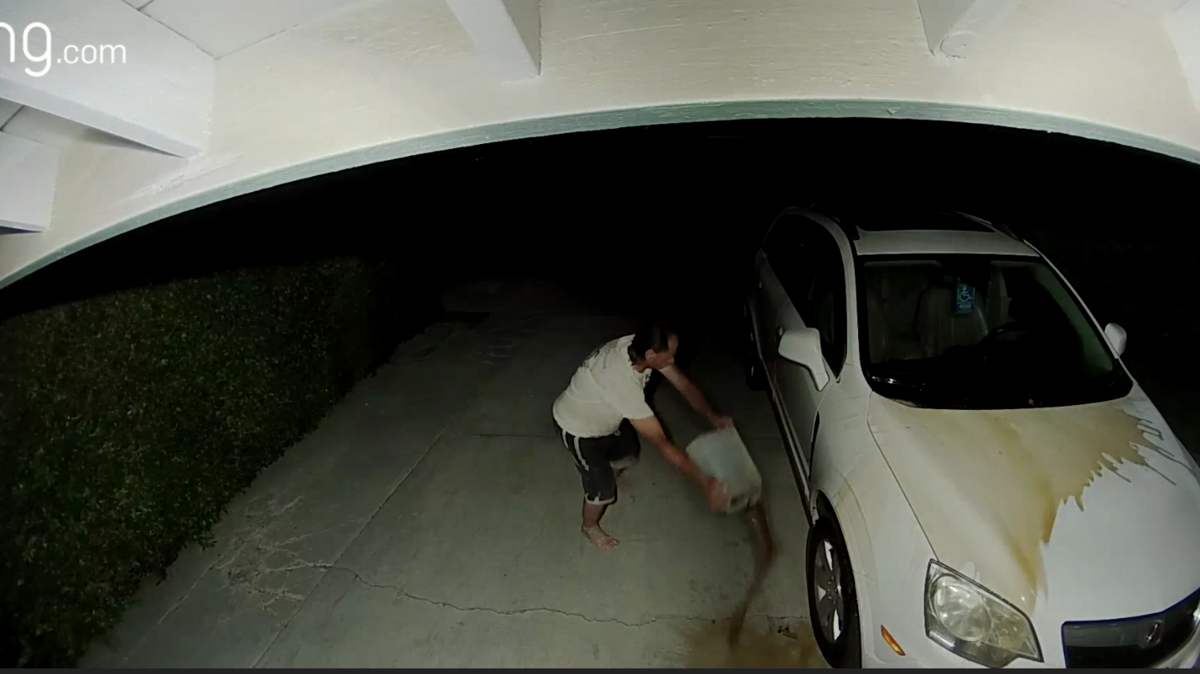 Police arrested Thousand Hills man James Eddy Pierson after accusing him of splashing a large container of brown urine over a 72-year-old man’s SUV. Police said the man had reported urine being splashed on his doormat before.