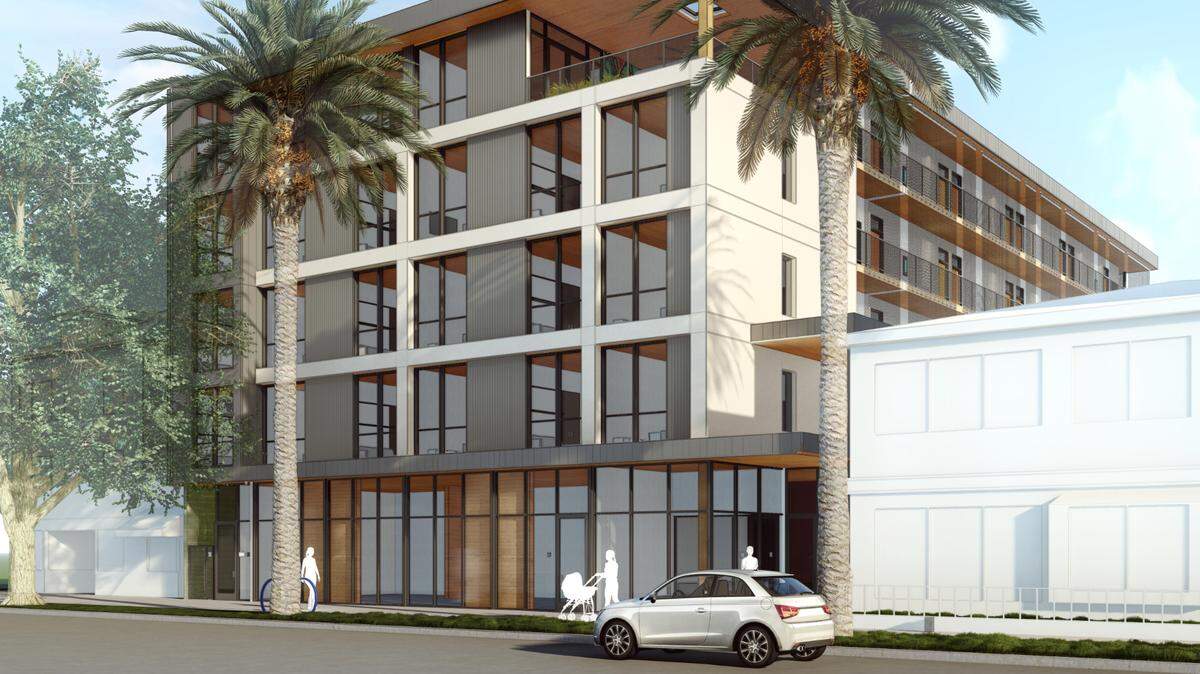 The Sonrisa apartments, under construction at 1322 O St. in downtown Sacramento, will offer micro-studio units that will rent for as low as $605 a month.