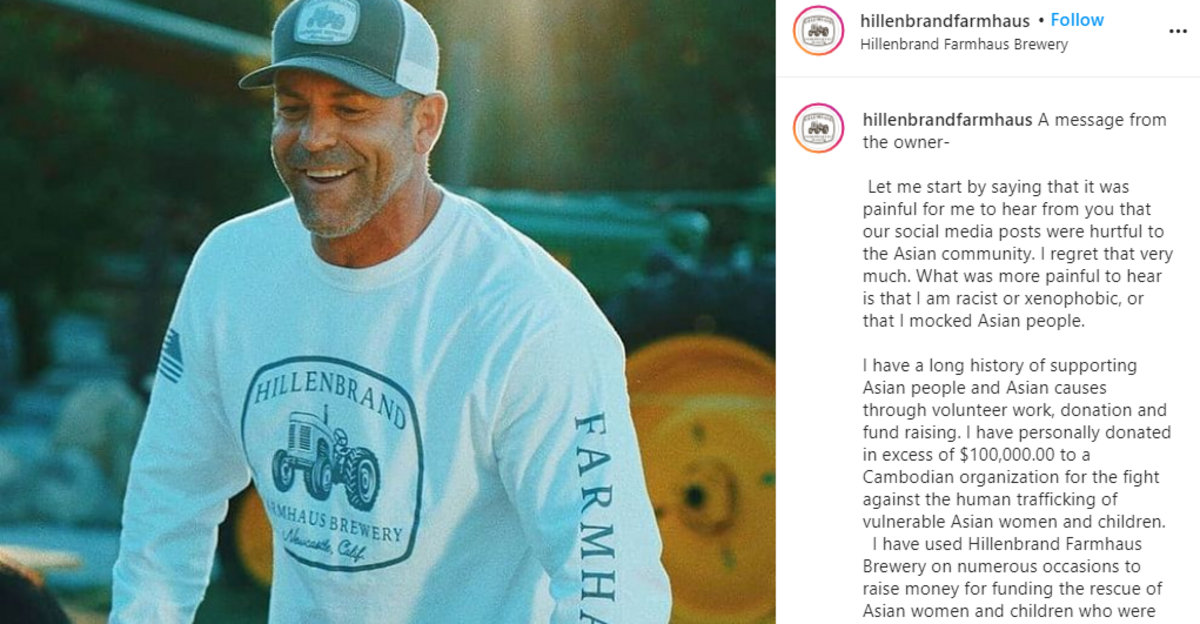 A screenshot of Hillenbrand Farmhaus Brewery’s Instagram page.