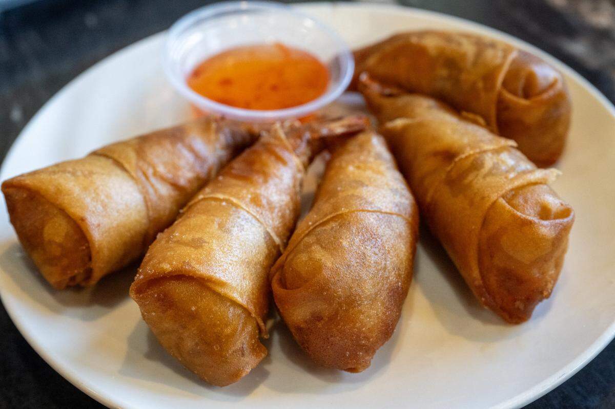 The spring rolls at Pho Momma.