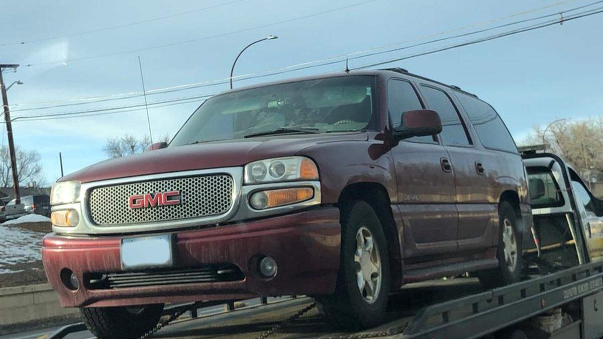 A family’s SUV was returned to them on Jan. 13, 2022, after it was stolen from their hotel in Westminster, Colorado, police said. Their home was destroyed in the Marshall Fire in Louisville.