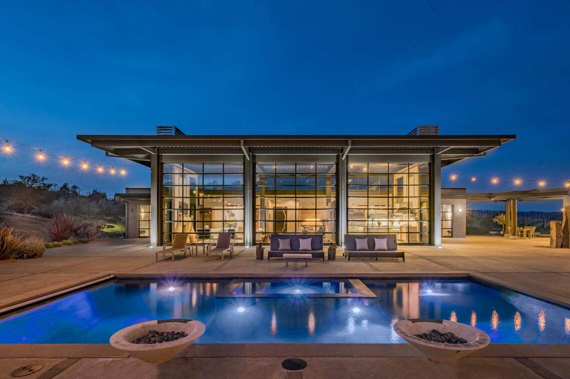 The stunning Glass House in Sonoma, California.