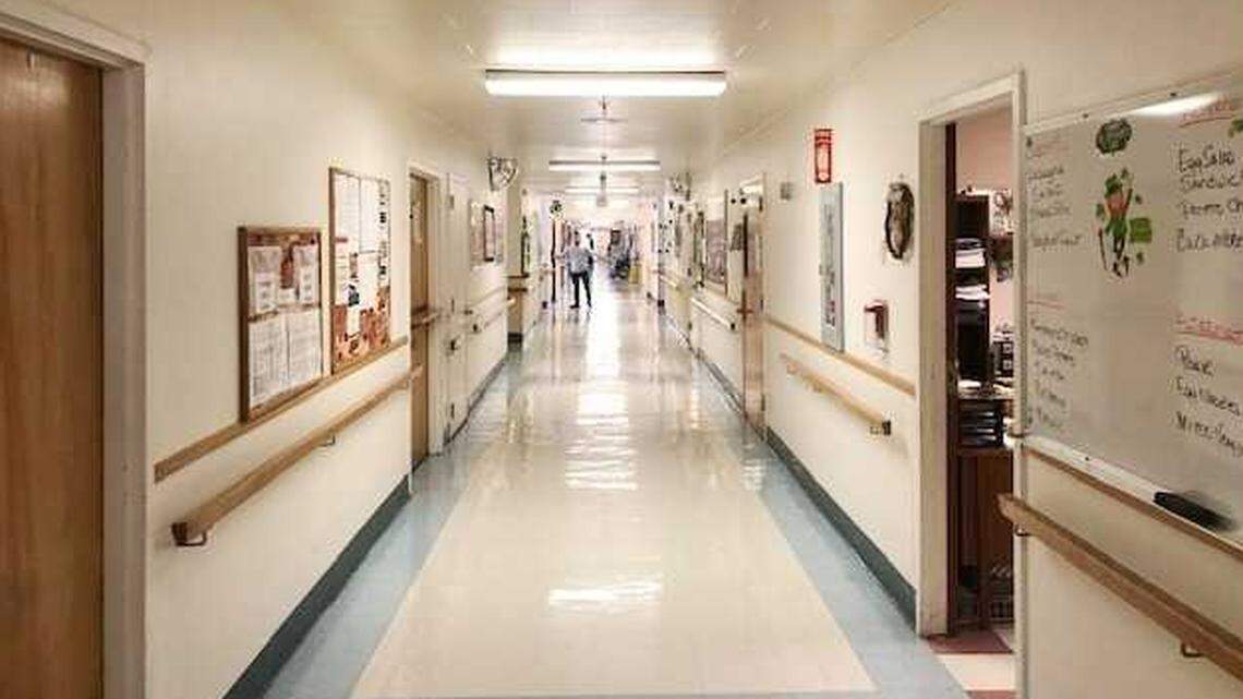 A view of a hallway at Kit Carson Nursing and Rehabilitation Center in Jackson is seen in an undated photo. The facility reported 12 deaths from COVID-19 in the last week, state officials said on Friday, Aug. 14, 2020.