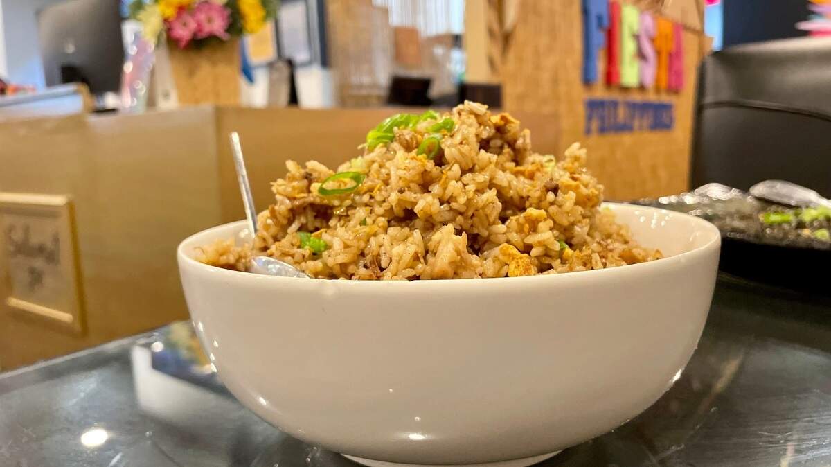 Fiesta Philippines’ chicken adobo rice.
