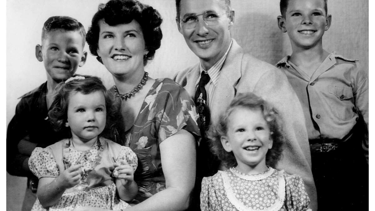 The Johnson family in the early 1950s.
