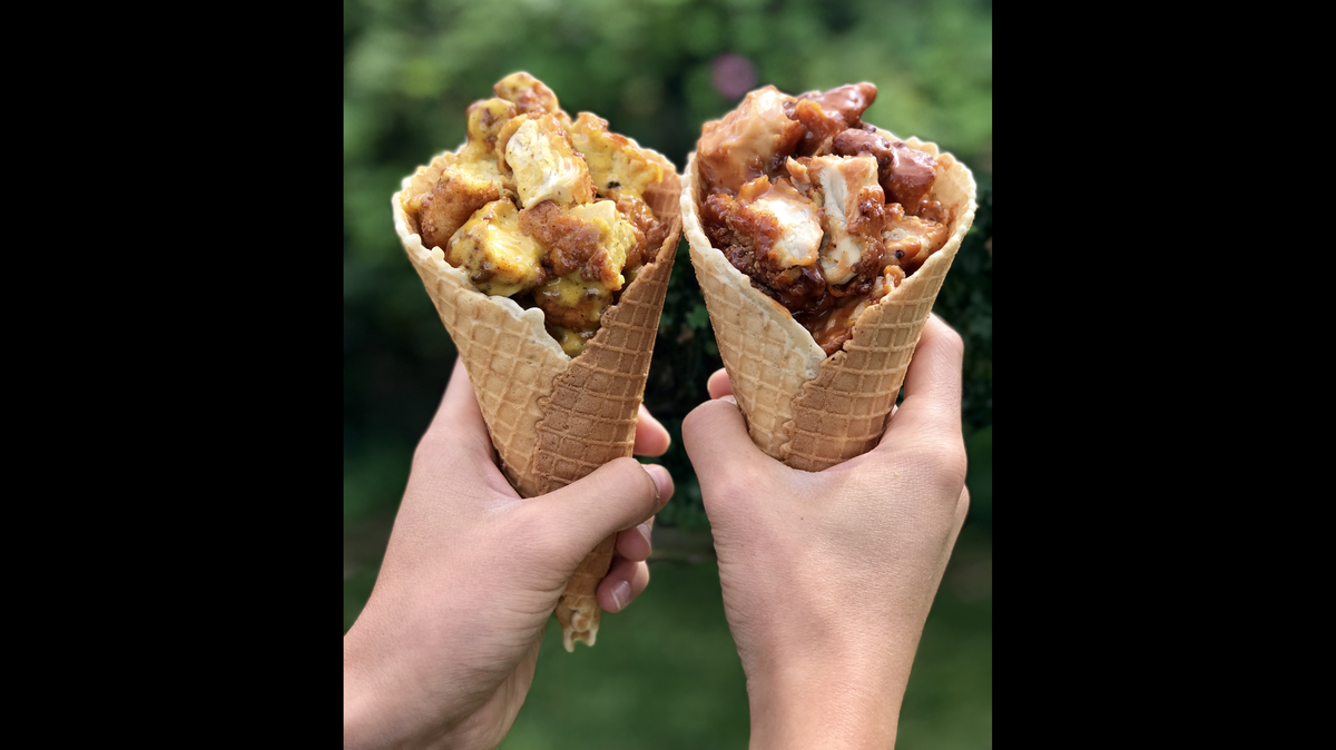 Chicken will sit nested in a waffle cone at the soon-to-open Hautebird in Oak Park.