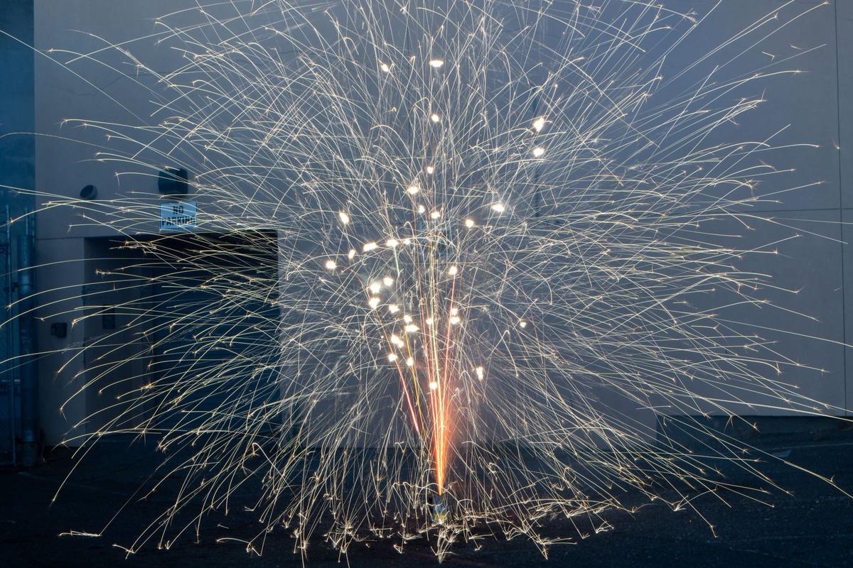 TNT Fireworks’ “Wild Side” puts on a show of sound and light on Monday.