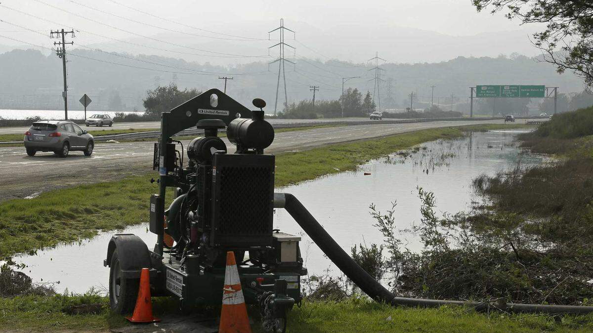 Highway 37 is a popular route used by Sacramento drivers heading to the Napa and Sonoma wine countries but is surrounded by tidal marshes. Rising sea levels could completely submerge the road by 2050, Caltrans said.