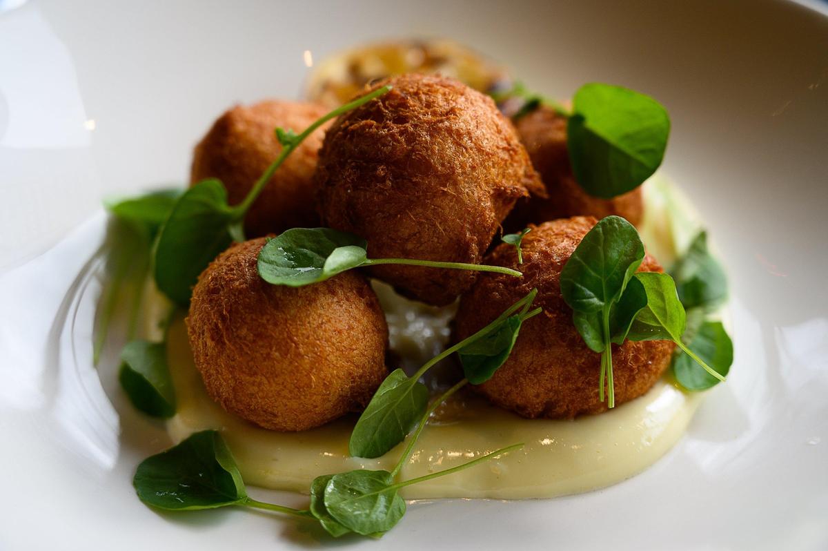 Salt cod fritters at Cadmen Spit and Larder on Tuesday, March 5, 2019 in Sacramento.