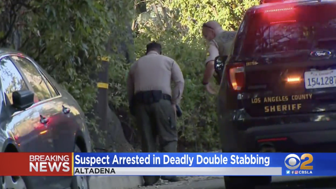 Robert Cotton has been booked for murder after a woman saw two people being attacked over a Zoom call, Los Angeles officials said. They were found stabbed to death.