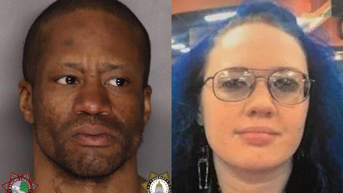 Mikilo Morgan Rawls, 37, left, was arrested Friday, Feb. 11, 2022, as a suspect in the sexual assault and murder of Emma Roark, 20, along the American River Parkway in Rancho Cordova. Law enforcement sources said DNA evidence was used to identify Rawls, a homeless man who lived along the river, after the Feb. 1 slaying.