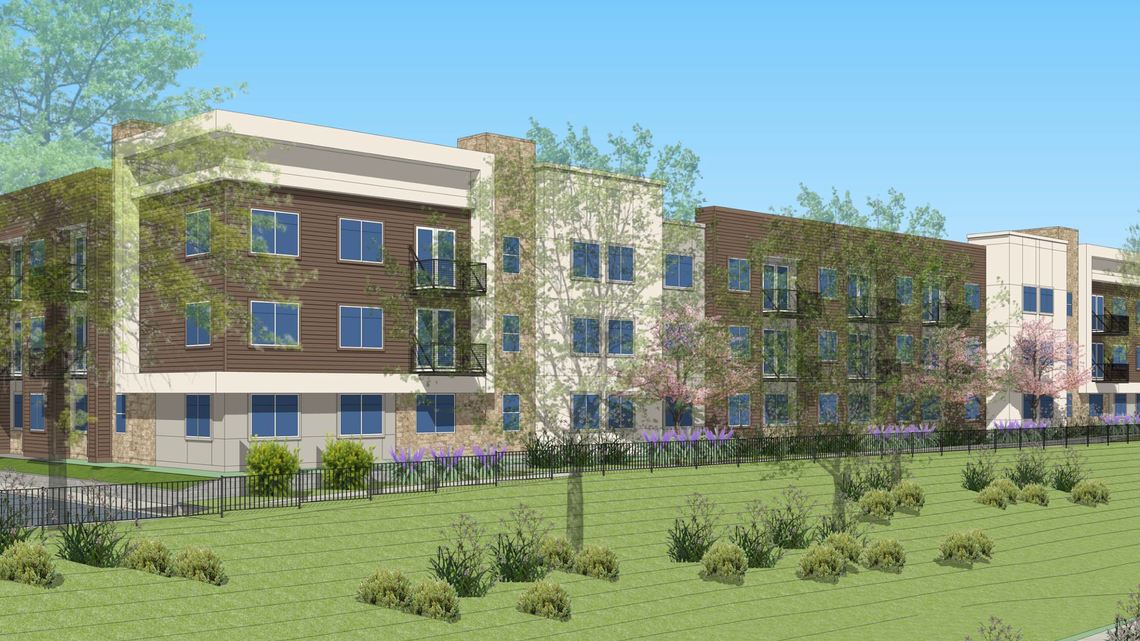 The Sage at Folsom is a new 111-unit affordable apartment building for seniors under construction near the corner of Scholar Way and East Bidwell Street in Folsom, Calif.