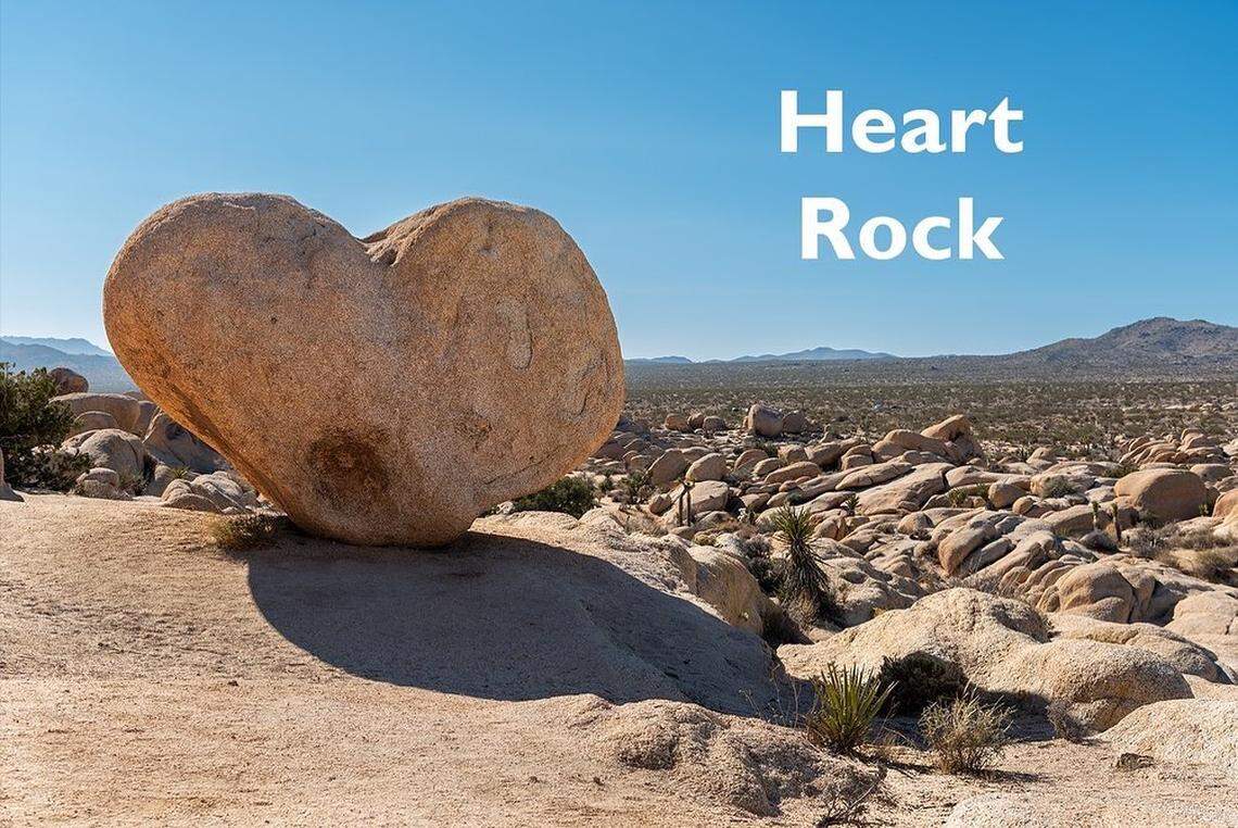 Heart Rock at Joshua Tree National Park in California