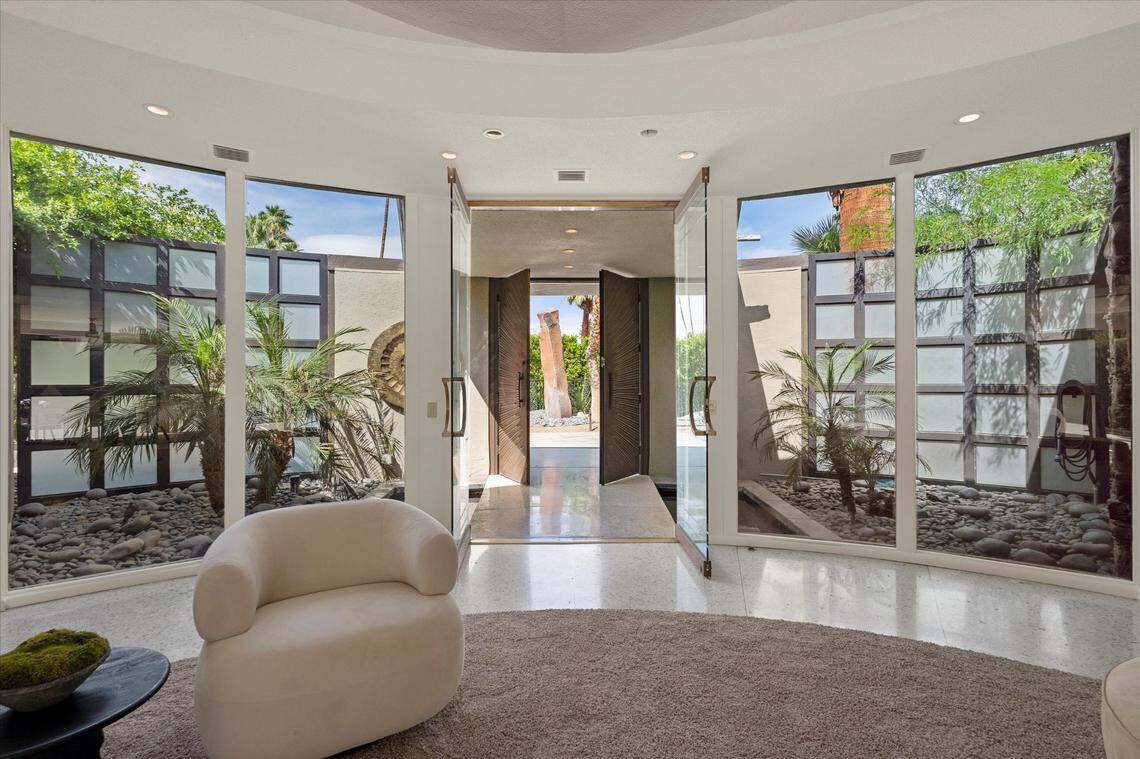 The Palm Springs home is three bedrooms, four bathrooms and 3,500 square feet.