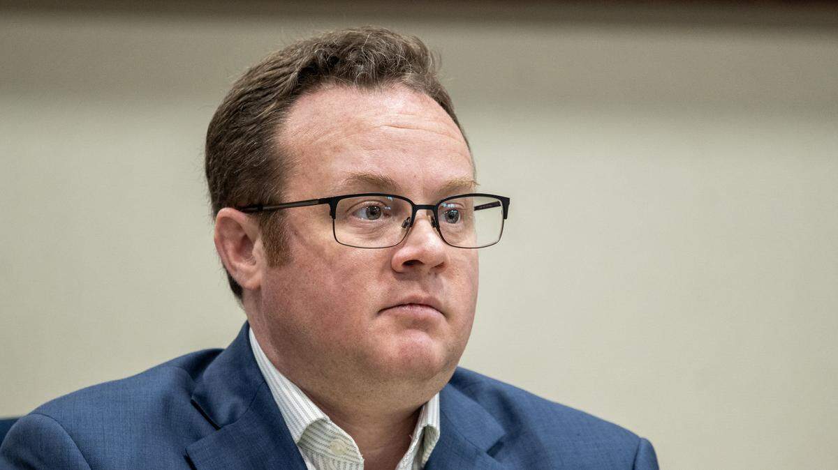 Sacramento City Unified School District trustee Taylor Kayatta attends a meeting in 2024. 