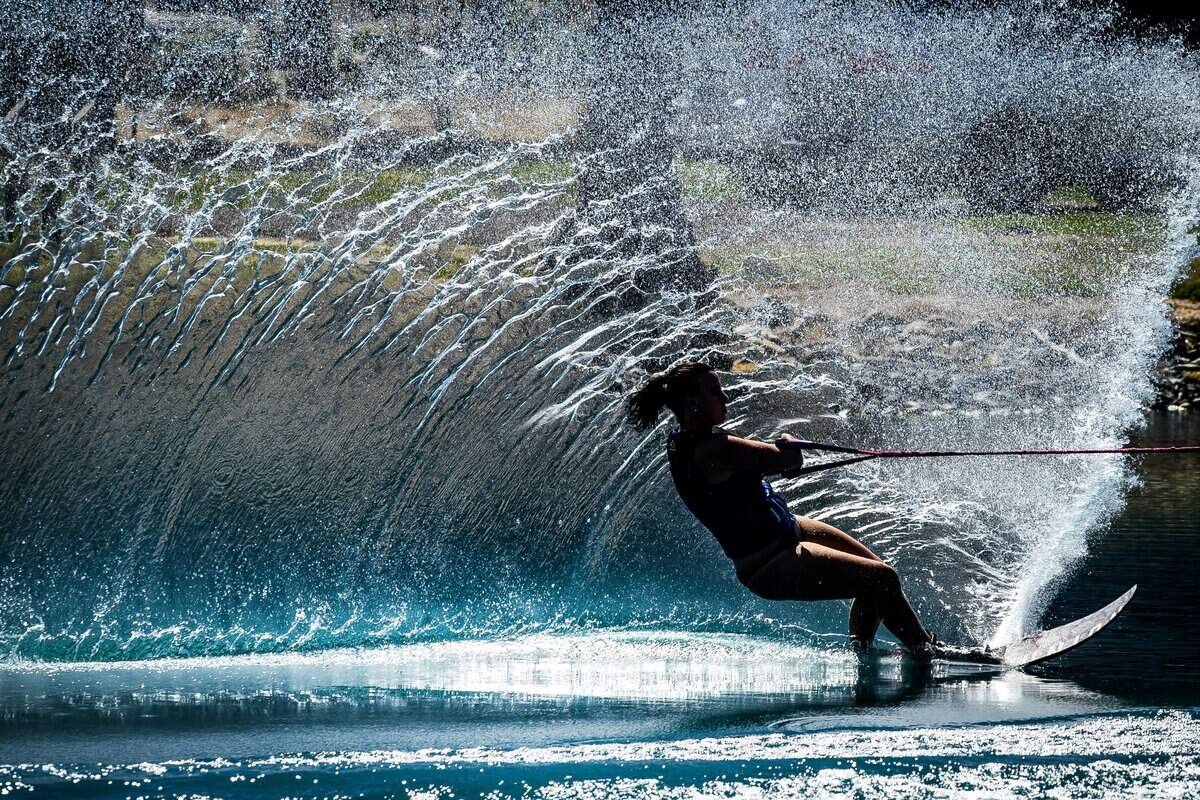 Elisha Nelson practices at Bell Acqua Lake in Rio Linda in June. She began training competitively in 2016.