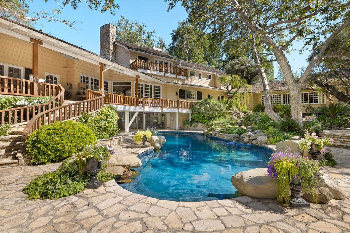 The Southern California compound has a pool and a 1,220-square-foot deck.