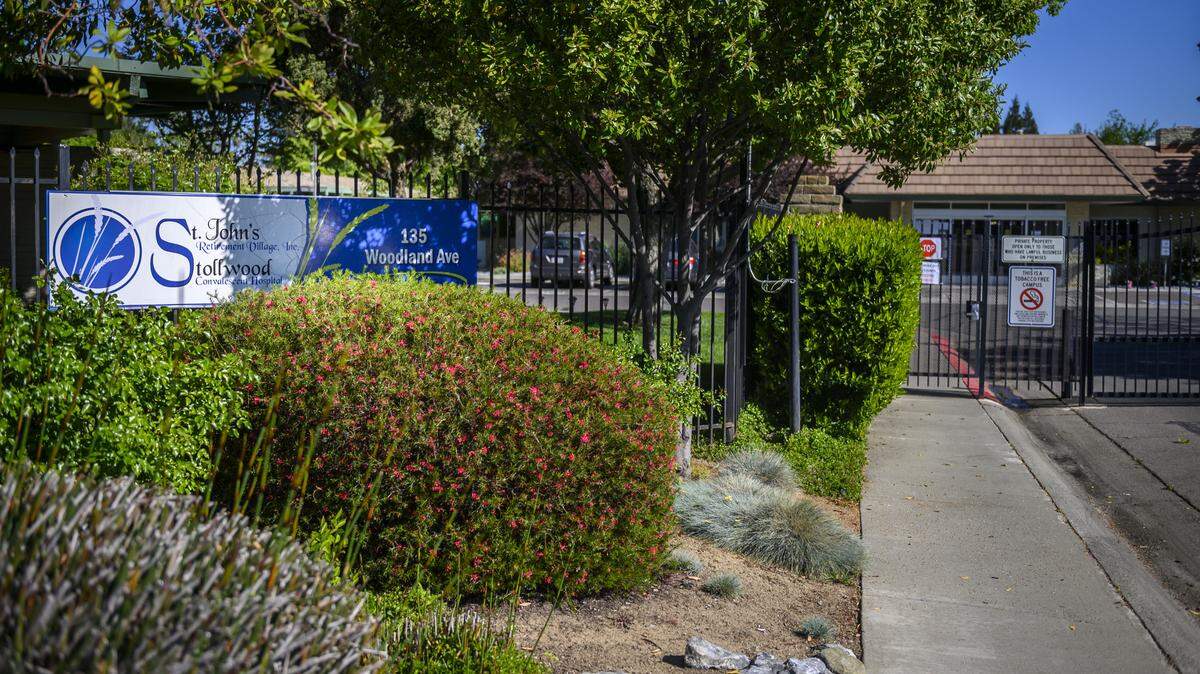 St. John’s Retirement Village in Woodland, photographed Tuesday, April 14, 2020, has 35 confirmed cases of COVID-19 and reports on its website that it has set up isolation wings for the patients.