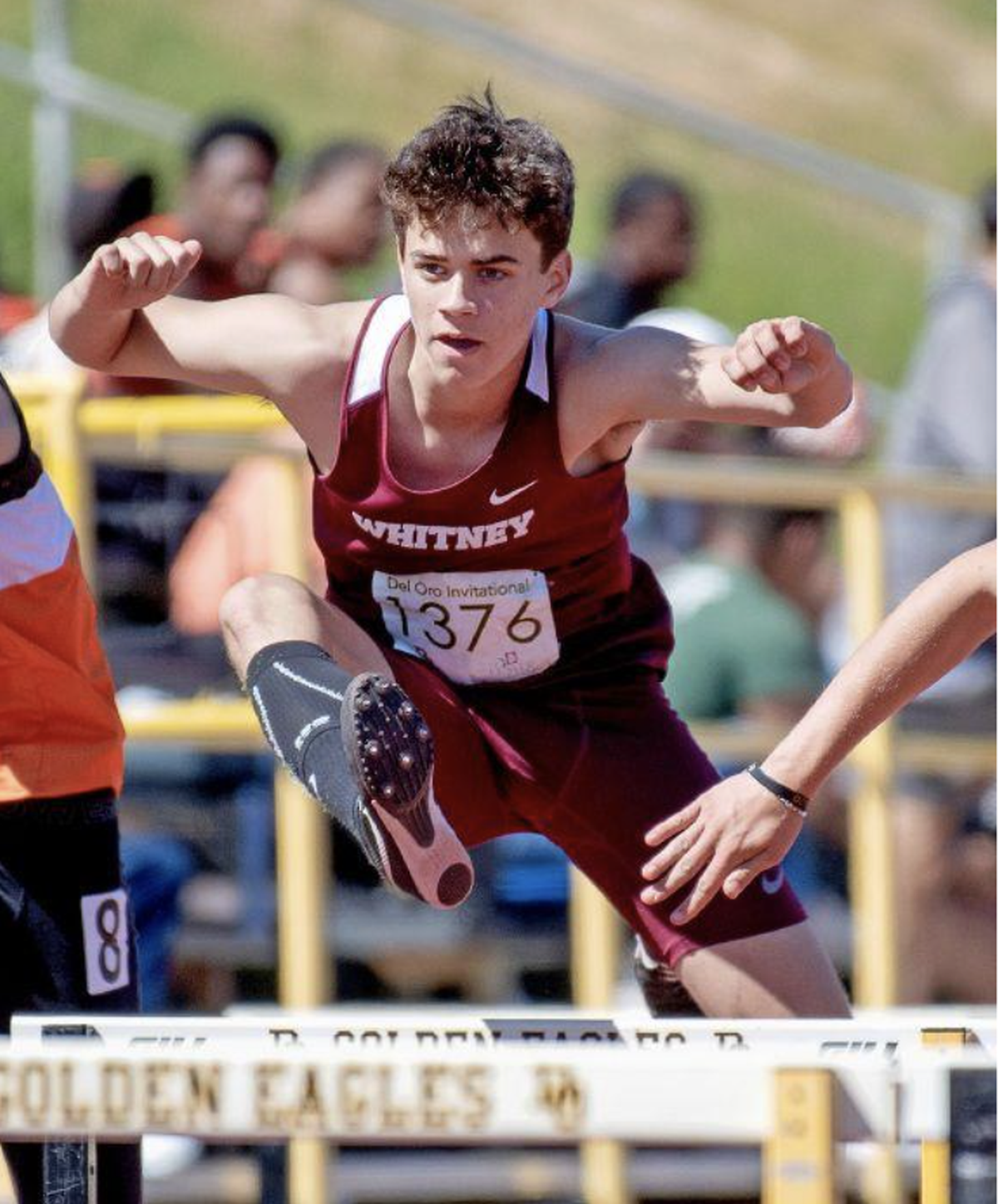 Zach Didier competing for Whitney High School.