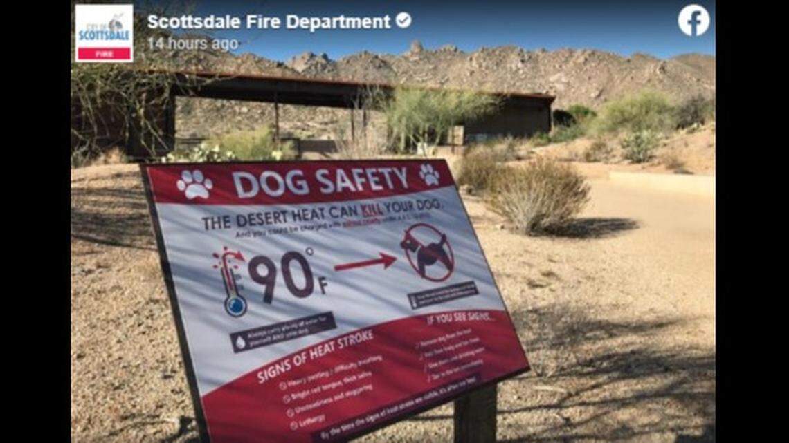 A sign found at the trail head warning the public about their pet’s safety.