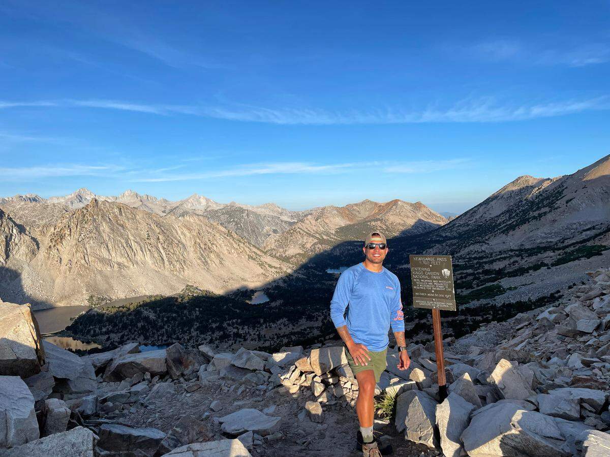 Joshua Parra at Kearsarge Pass