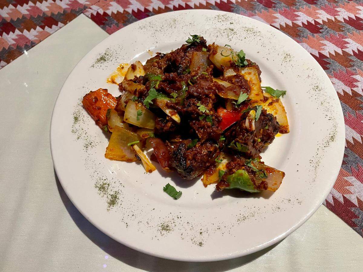 Namaste Sacramandu specializes in Nepalese dishes such as Newari choila, made with grilled lamb or chicken.