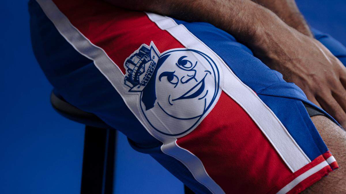 The Sacramento Kings on Thursday unveiled their Nike “City Edition” retro uniforms designed to pay homage to their days as the Cincinnati Royals from 1957 to 1972, modeled here by Keegan Murray.