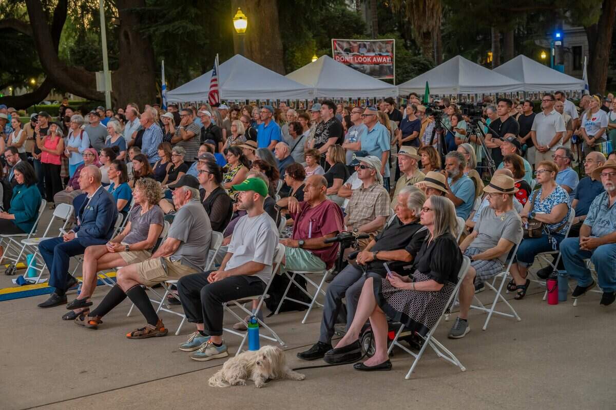 Sacramento’s Jewish community gathered at the state Capitol on Monday for a memorial to mark the one-year anniversary of the Hamas attack on Israel and remember those who lost their lives on that day and in subsequent conflict.