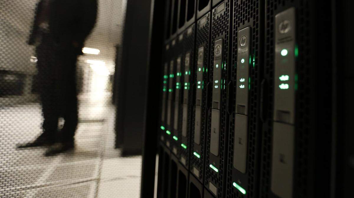 California Assemblymember Rebecca Bauer-Kahan reiterated the importance of data centers transparency during a Progressive Caucus news conference on Tuesday, March 17, 2026. This photo shows servers in a data center in 2015. 