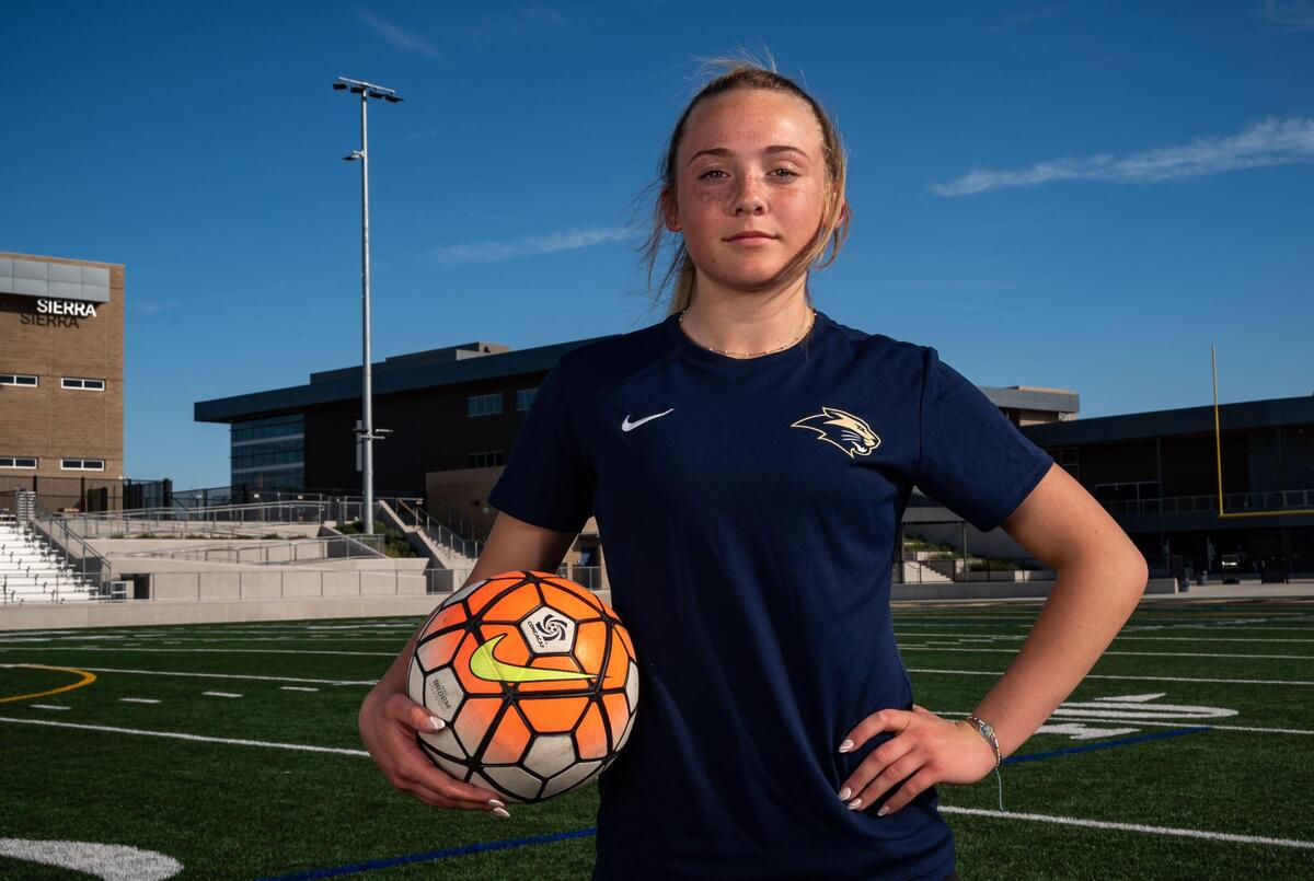 West Park High School forward Erica Grilione, The Bee’s girls soccer player of the year, missed part of the season because of the CIF transfer policy.