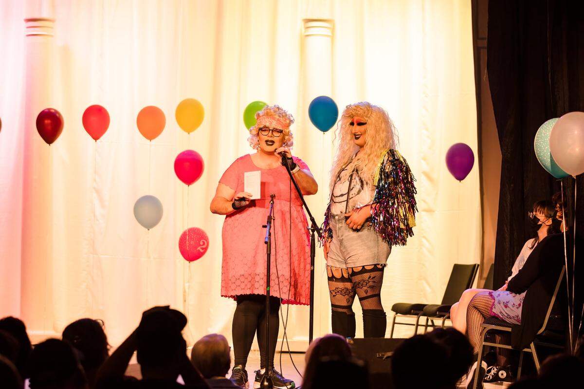 The sold out drag show in Placer County was organized by the Landing Spot, a non-religious support group for LGBTQ youths and their parents that meets monthly at the Loomis Basin Congregational United Church of Christ.