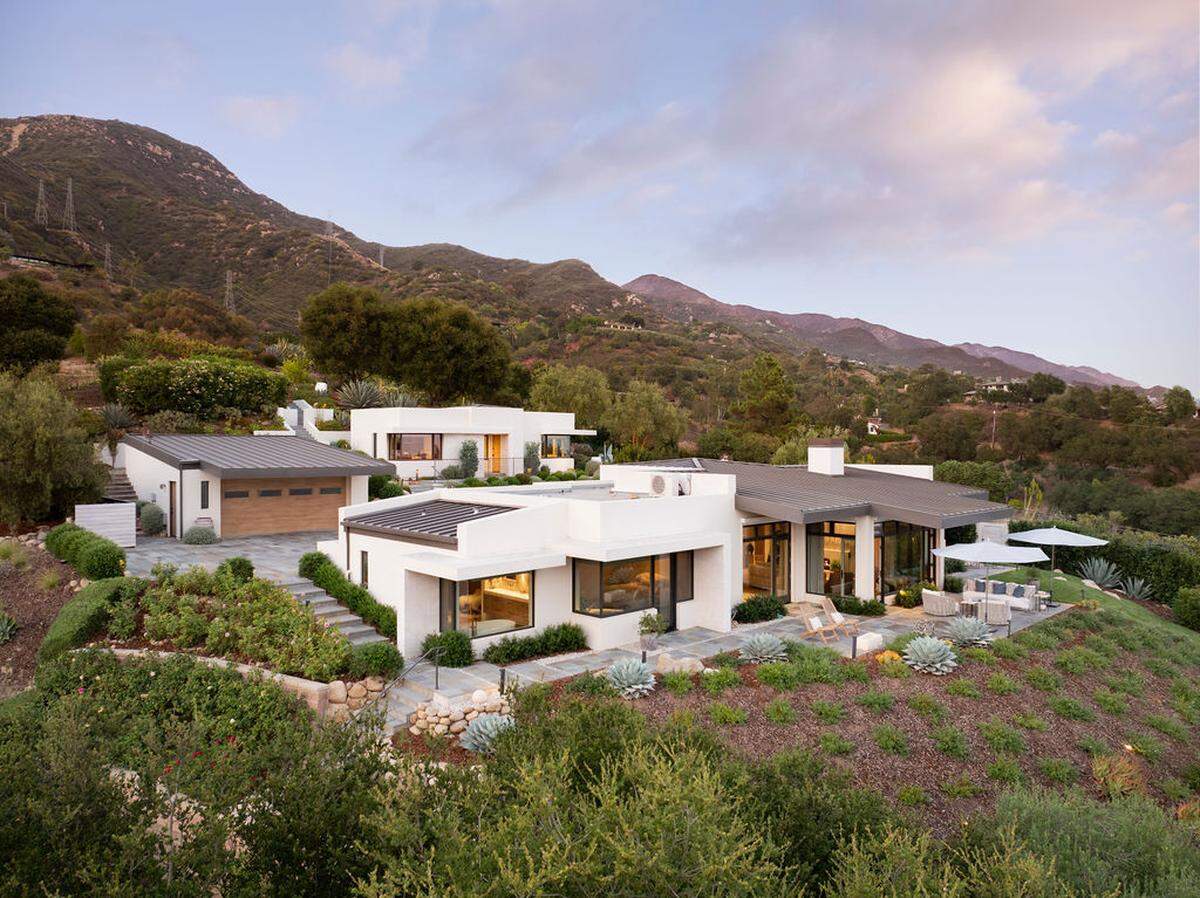 The 2,880-square-foot home sits on six acres.