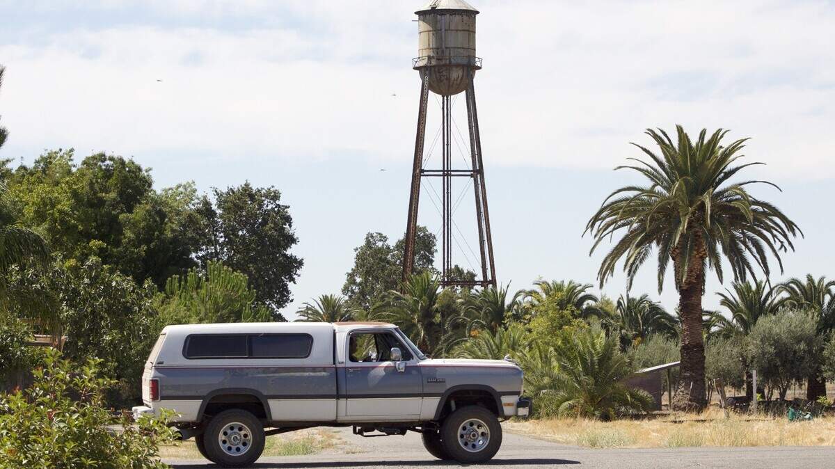 An old water town looms over the Sutter County town of Robbins, where construction recently began on a new water well and treatment facility. Its 300 or so residents have had unsafe tap water for decades.