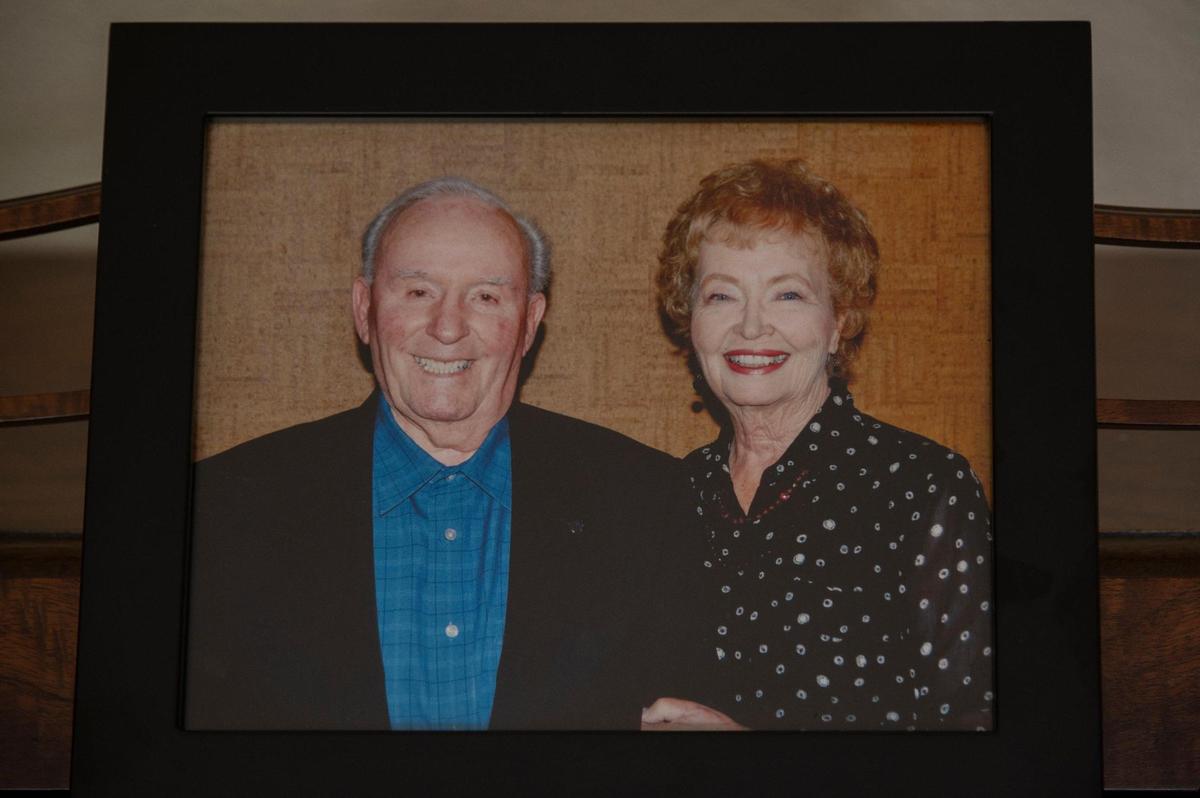 A picture of Don and Geraldine “Gerry” Warren rests on their piano inside their home on Thursday, July 9, 2020 in Esparto. They both died ealier this year at age 89 at the Stollwood Convalescent Hospital in Woodland. Gerry died on March 8 from complications of Alzheimer’s disease and Don died on April 16 from COVID-19 complications. They met in high school and were married 71 years.