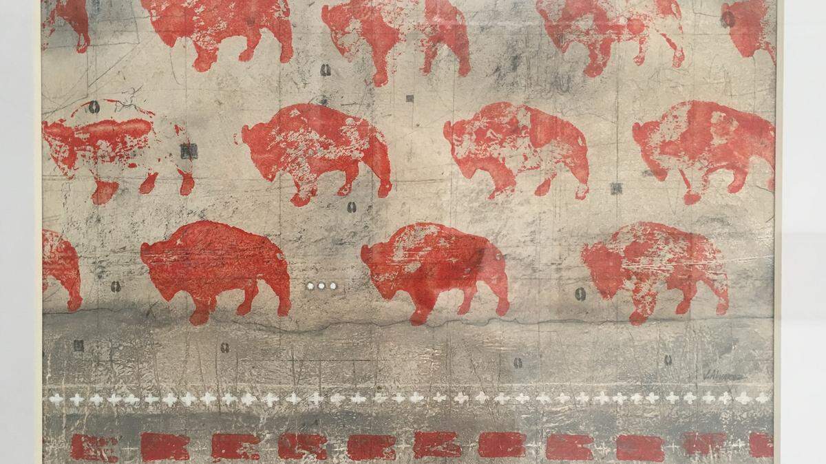 "Varnished Buffalo"  by Jack Alvarez.