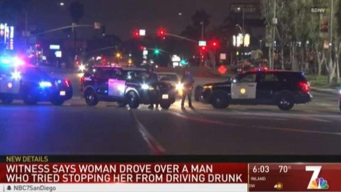 Latisha Cherme Ingram, 33, hit and killed a 25-year-old co-worker who had been trying to stop her from driving away from a San Diego, California, bar after she was cut off for being too drunk, police say.