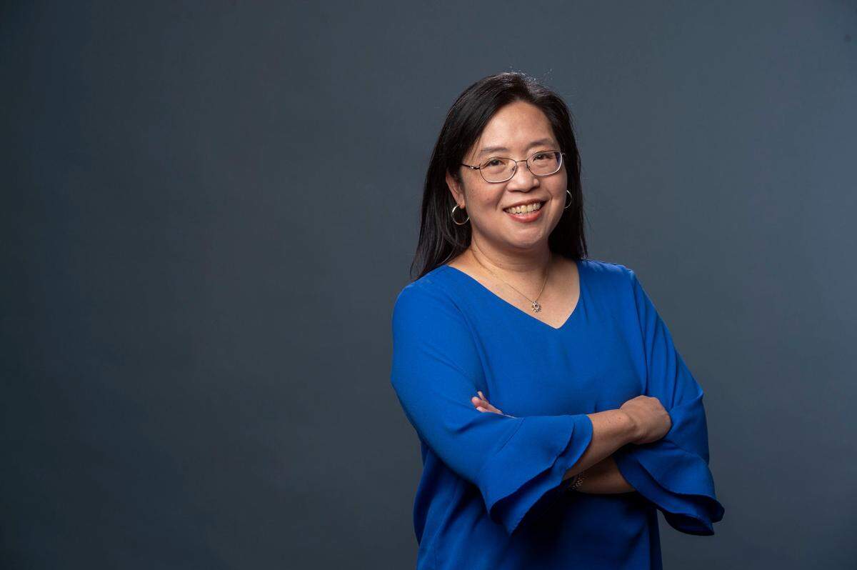 Dr. Elisa K. Tong, director of the UC Davis Tobacco Cessation Policy Research Center and professor of medicine at UC Davis, poses for a portrait Sept. 4, 2024, as one of this year’s AAPI Change Makers.