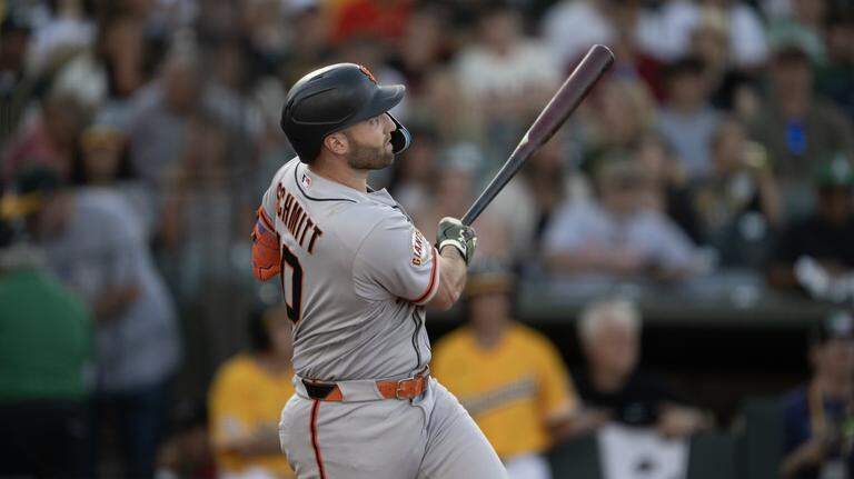 Giants outslug A’s behind Casey Schmitt to even West Sacramento series at 1-1