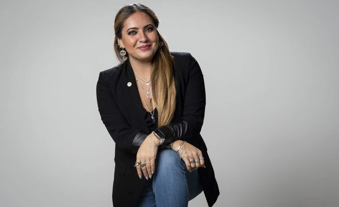 Cynthia Moreno, press secretary for California Assembly Speaker Robert Rivas, is photographed Jan. 26, 2024, as one of the Sacramento Bee’s Latino Change Makers.