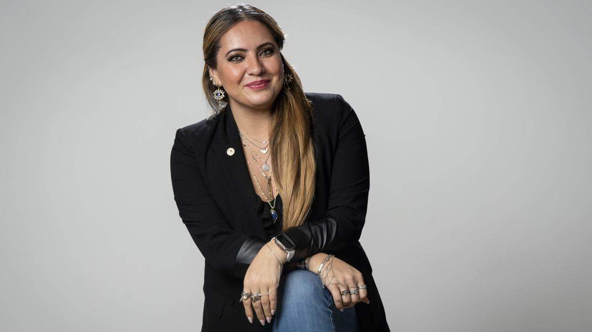 Cynthia Moreno, press secretary for California Assembly Speaker Robert Rivas, is photographed Jan. 26, 2024, as one of the Sacramento Bee’s Latino Change Makers.