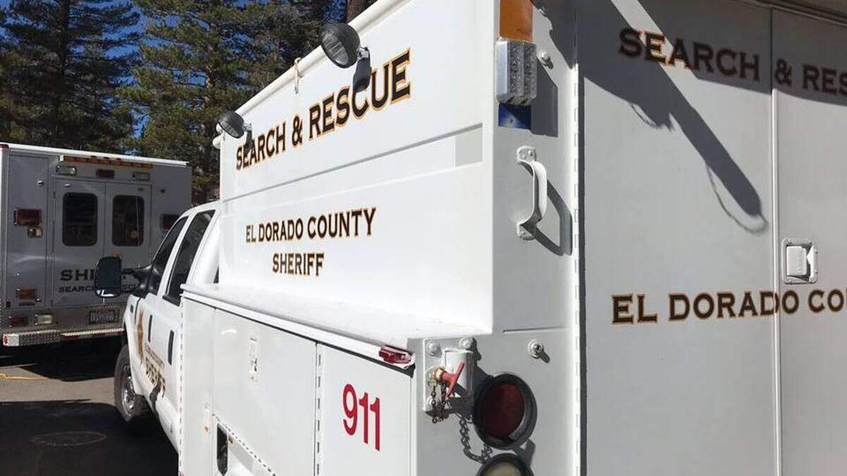 Photo of El Dorado County Sheriff’s search and rescue vehicle, Dec. 29, 2018. A man and his dog were stranded in the El Dorado National Forest last weekend after becoming lost and his vehicle was disabled, according to the El Dorado County Sheriff’s Office Facebook page.