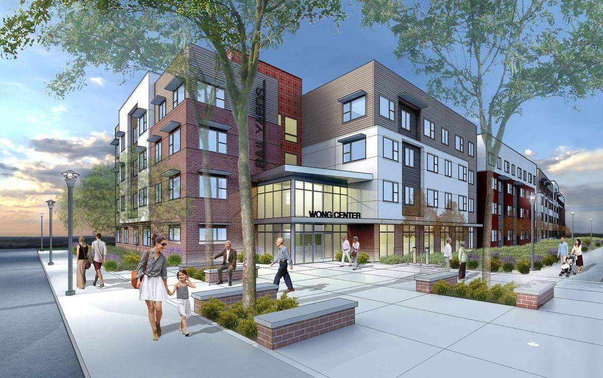 The Wong Center Senior Apartments at Seventh and F streets in the downtown Railyards in Sacramento, California will have 150 units for low-income seniors.