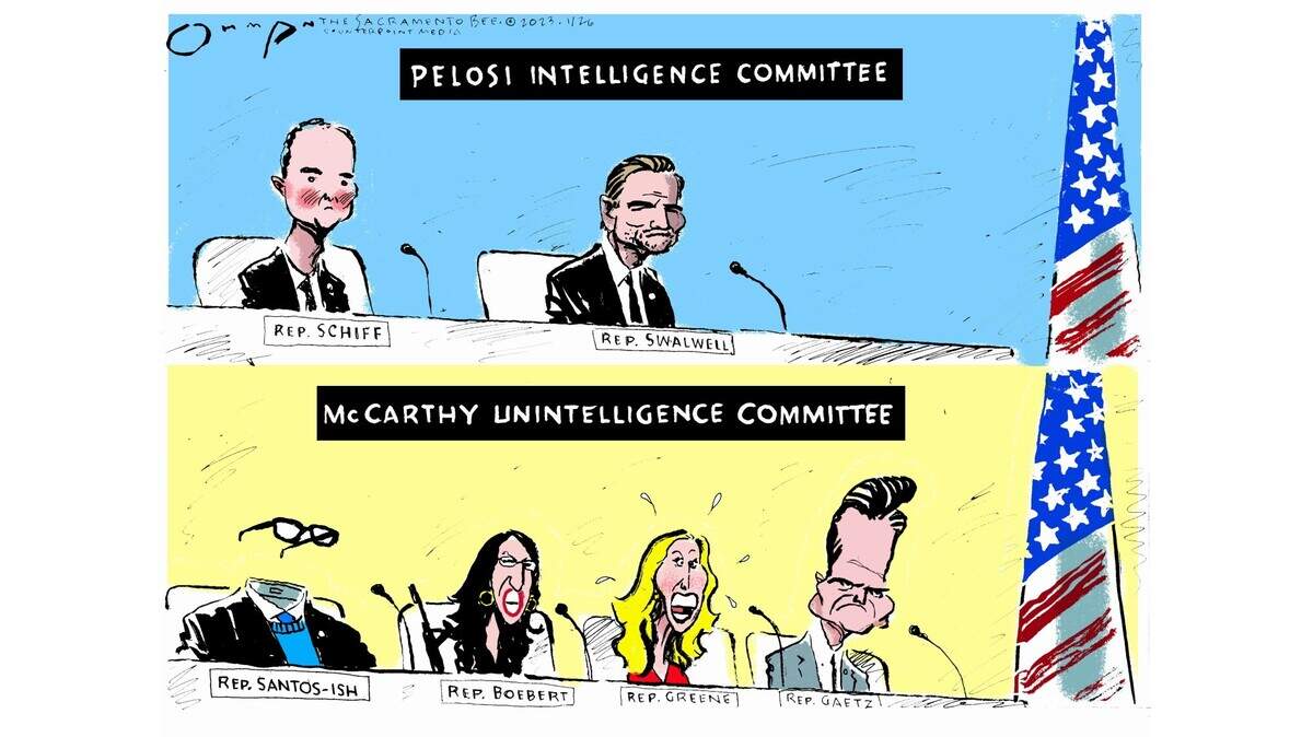 Speaker Kevin McCarthy dumps Democrats from the House Intelligence Committee, and forms a new one.