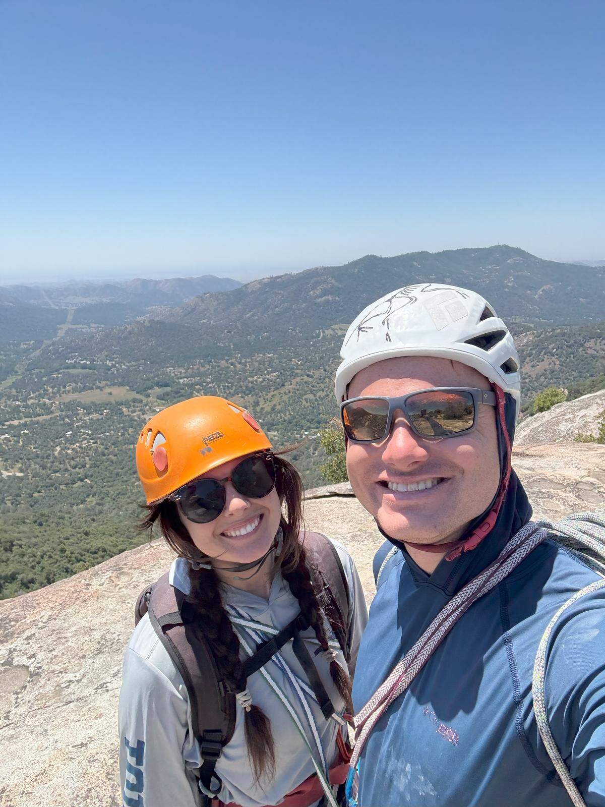 Marissa Neely and her best friend and climbing partner, Peter, after successfully climbing Elephant Walk.