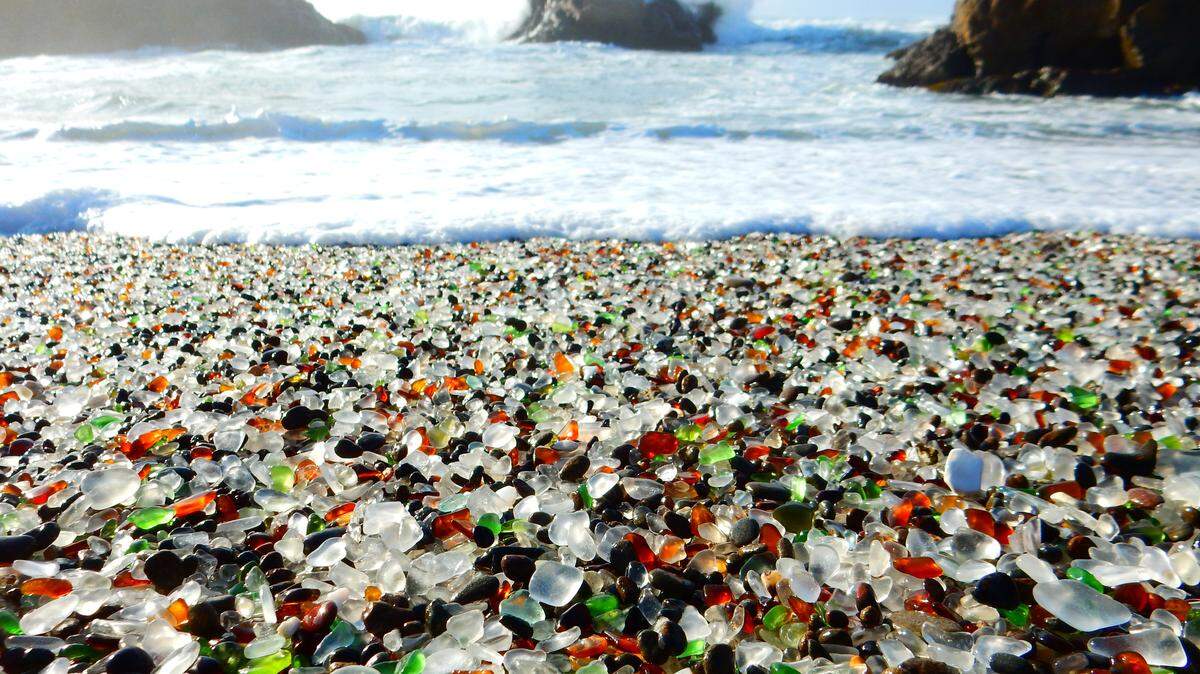 Glass Beach in Fort Bragg, California.