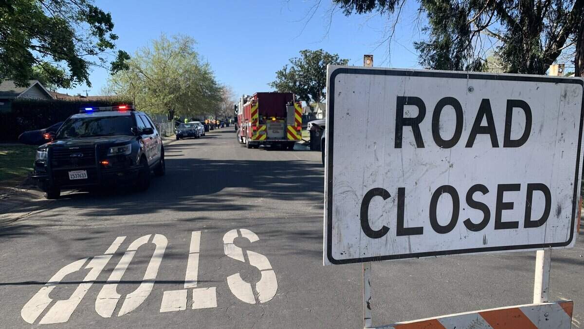 About 24 homes near Barbera Way in Rancho Cordova, California, were evacuated for about an hour on Wednesday morning, March 23, 2022, after a gas leak at a construction site.